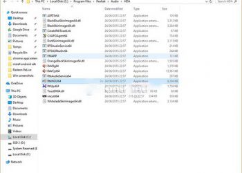 Vị trí của Realtek HD Audio Manager
