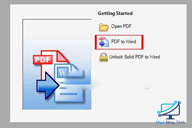 Phần mềm chuyển PDF sang Word – Solid PDF to Word 5