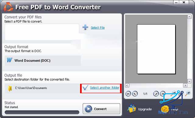 Phần mềm chuyển PDF sang Word – Free PDF to Word Converter 4