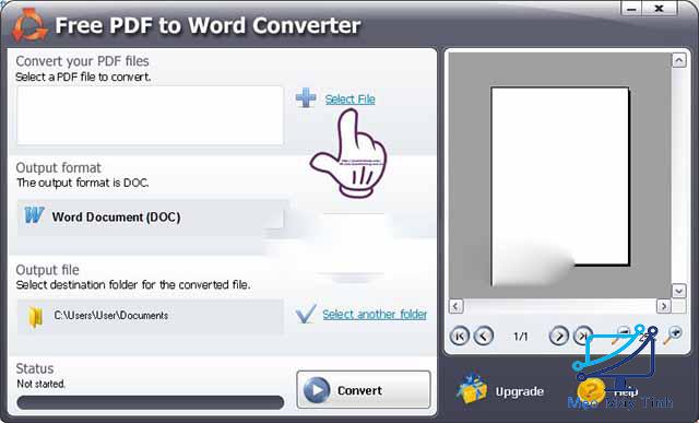 Phần mềm chuyển PDF sang Word – Free PDF to Word Converter 5