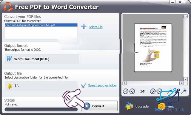 Phần mềm chuyển PDF sang Word – Free PDF to Word Converter 6