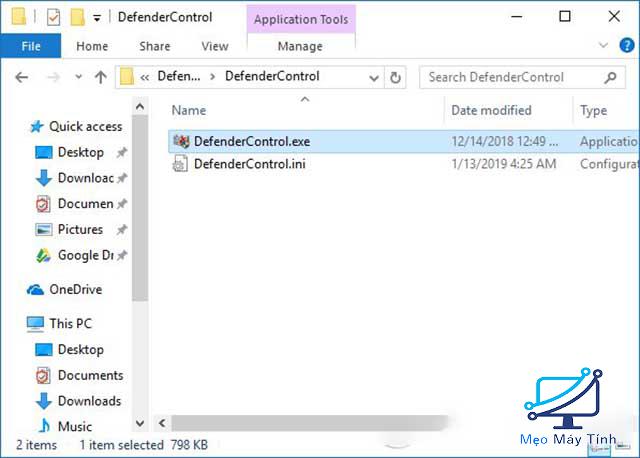 Cách bật tắt Windows Defender qua phần mềm 1