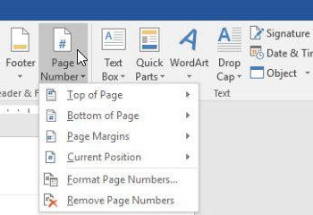 Thêm số trang vào văn bản 1