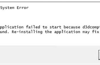 thông báo lỗi d3dcompiler_43.dll