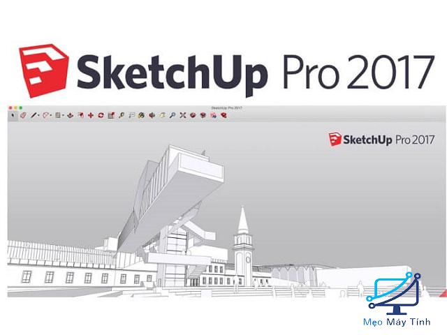 Giao diện của phần mềm Sketchup Pro 2017 full