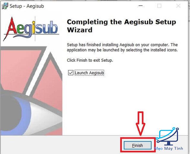cài đặt phần mềm Aegisub bước 8