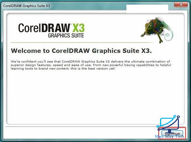 Hướng dẫn cài đặt Corel Draw X3 bước 2-3