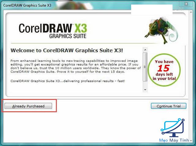 Hướng dẫn cài đặt Corel Draw X3 bước 5