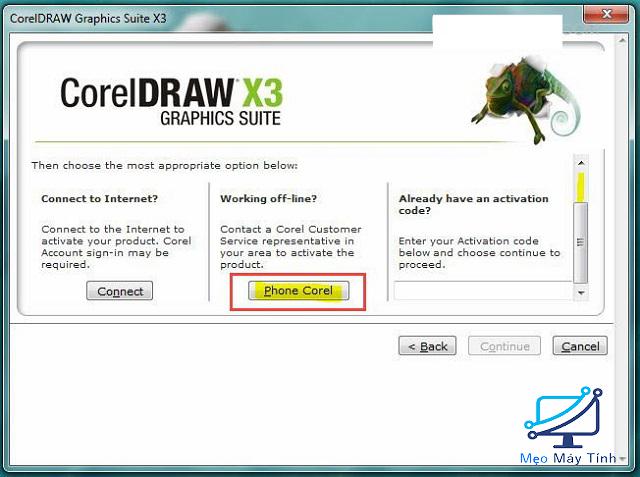 Hướng dẫn cài đặt Corel Draw X3 bước 5-3