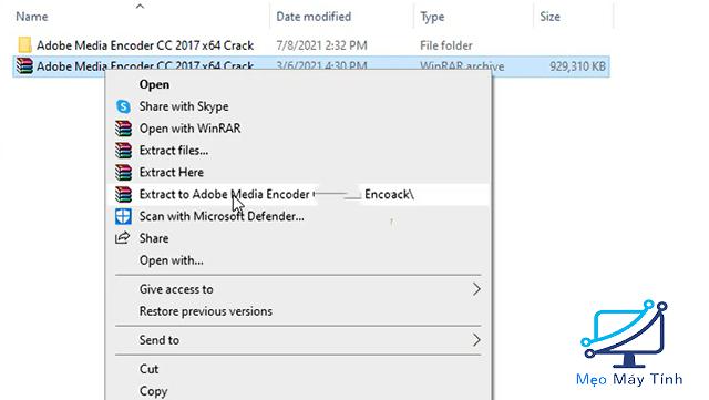 Cài đặt Adobe Media Cncoder CC  2017 full crack bước 1