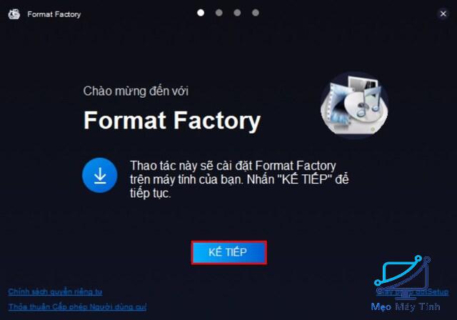 Cách cài đặt Format Factory bước 3