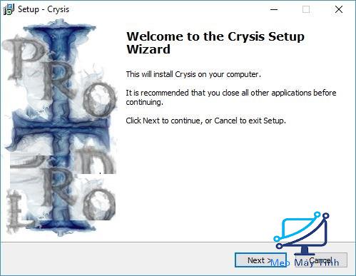 cài đặt game Crysis 1 bước 3