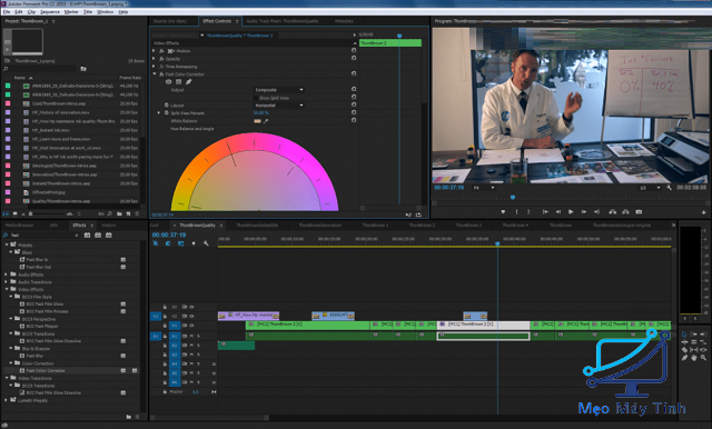 Giao diện phần mềm Adobe Premiere Pro CC 2015