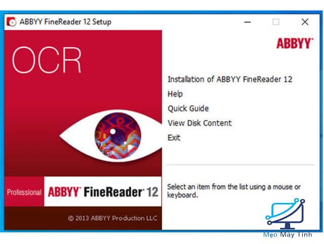Cách cài đặt phần mềm ABBYY FineReader 12 bước 2