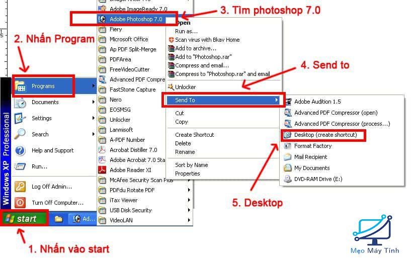 Hướng dẫn cài đặt Photoshop 7 bước 13
