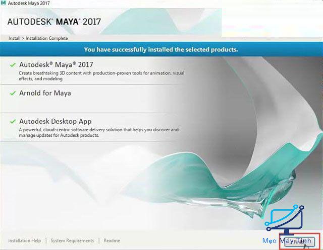 cài đặt Autodesk Maya 2017-4