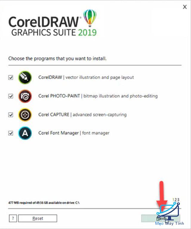 cài đặt Corel 2019 Full bước 4
