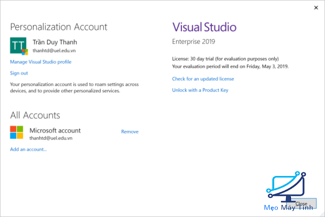 cài đặt Visual Studio 2019 bước 7