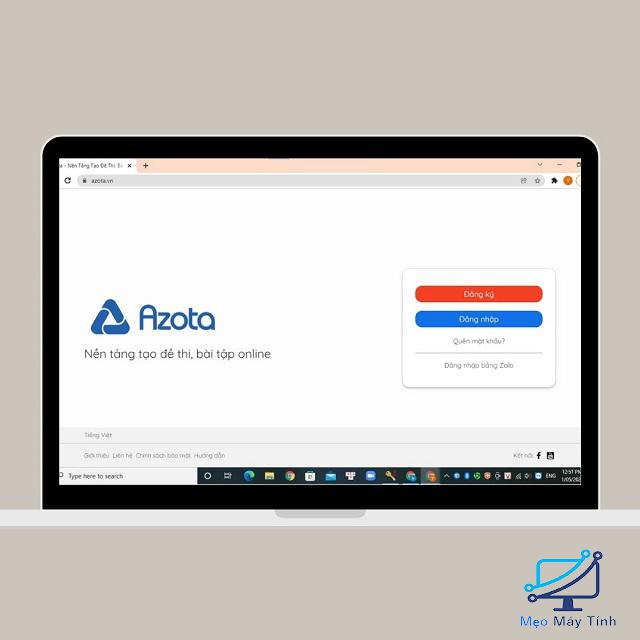 Cách đăng ký tài khoản Azota 1