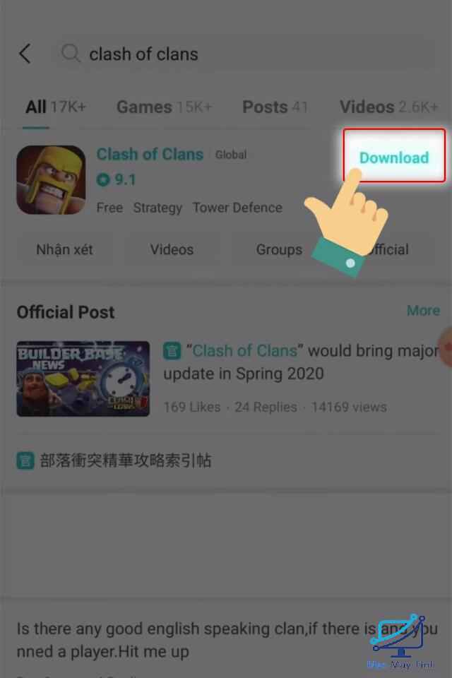 Cài đặt Clash Of Clans trên Android 2