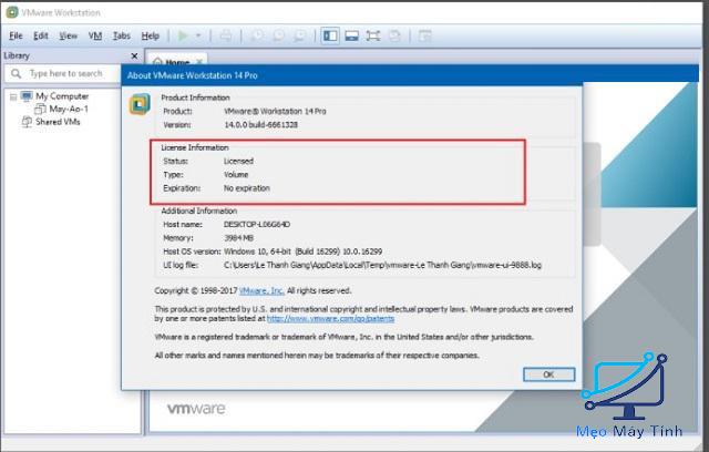 Cài đặt VMware Workstation 14-7