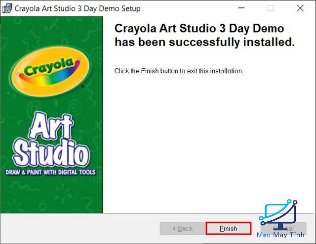 Cài đặt phần mềm crayola art 4