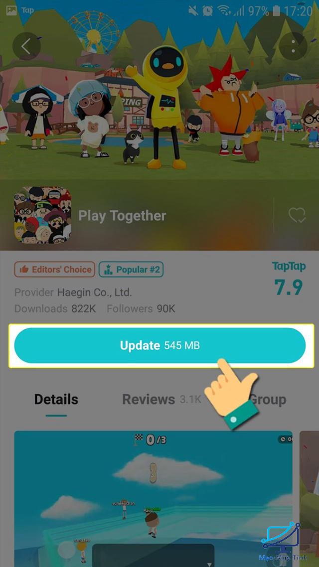Cập nhật Play Together cho Android không tương thích 4