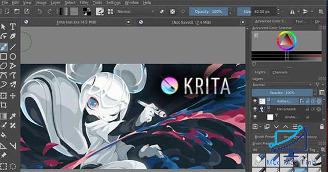 Phần mềm vẽ anime trên máy tính Krita