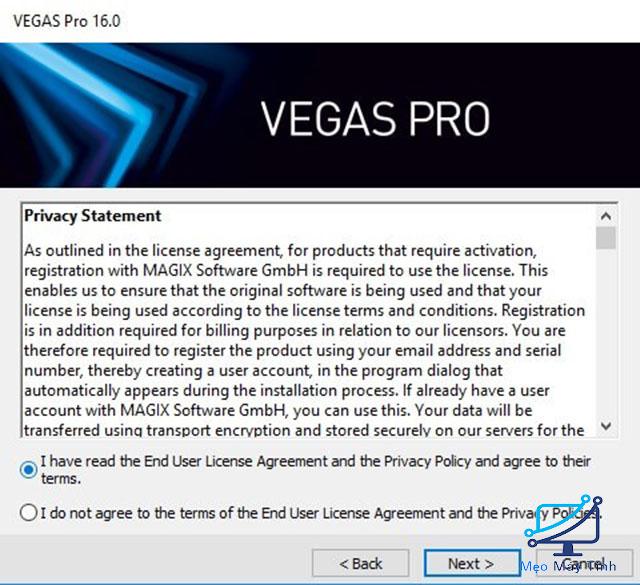 cài đặt Vegas Pro 16 bản thủ công 2