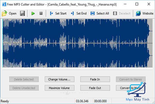 Phần mềm cắt nhạc Free MP3 Cutter And Editor