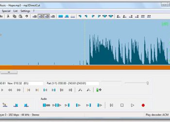 Phần mềm cắt nhạc mp3DirectCut