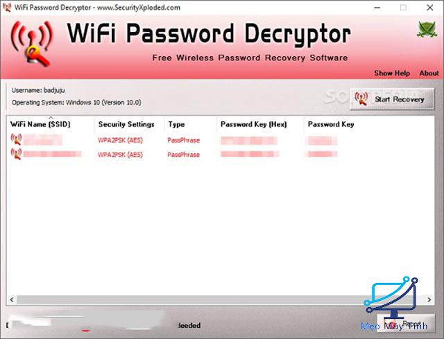 Phần mềm Wifi Passwords