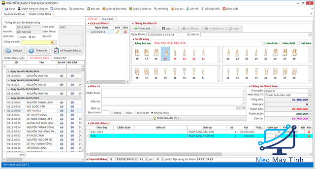 Phần mềm quản lý nha khoa Nextsoft
