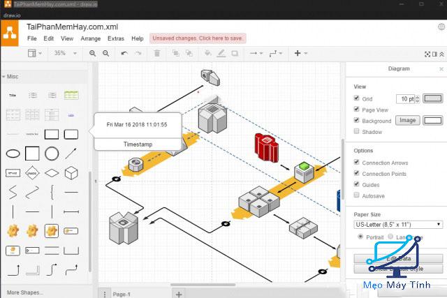 Phần mềm vẽ sơ đồ Draw.io