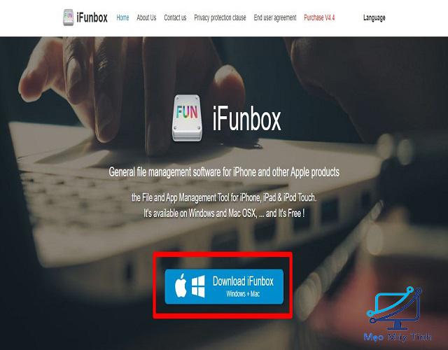 Phần mềm iFunbox kết nối iphone với máy tính