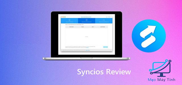 Phần mềm Syncios kết nối iphone với máy tính