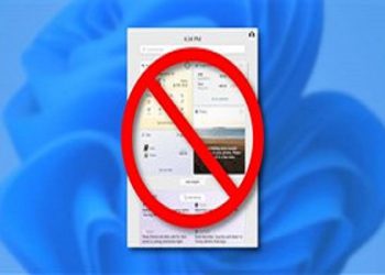 Tắt menu widget trên win 11